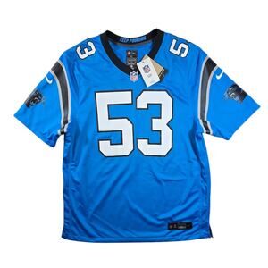 Nike NFL Carolina Panthers Brian Burns #53 On‑Field Men's XL Jersey Loose Fit